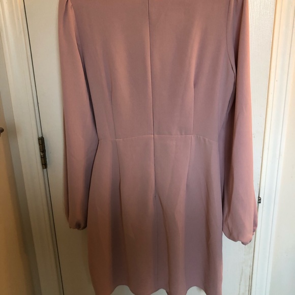 LuLus Blush Tie Dress - Picture 2 of 4
